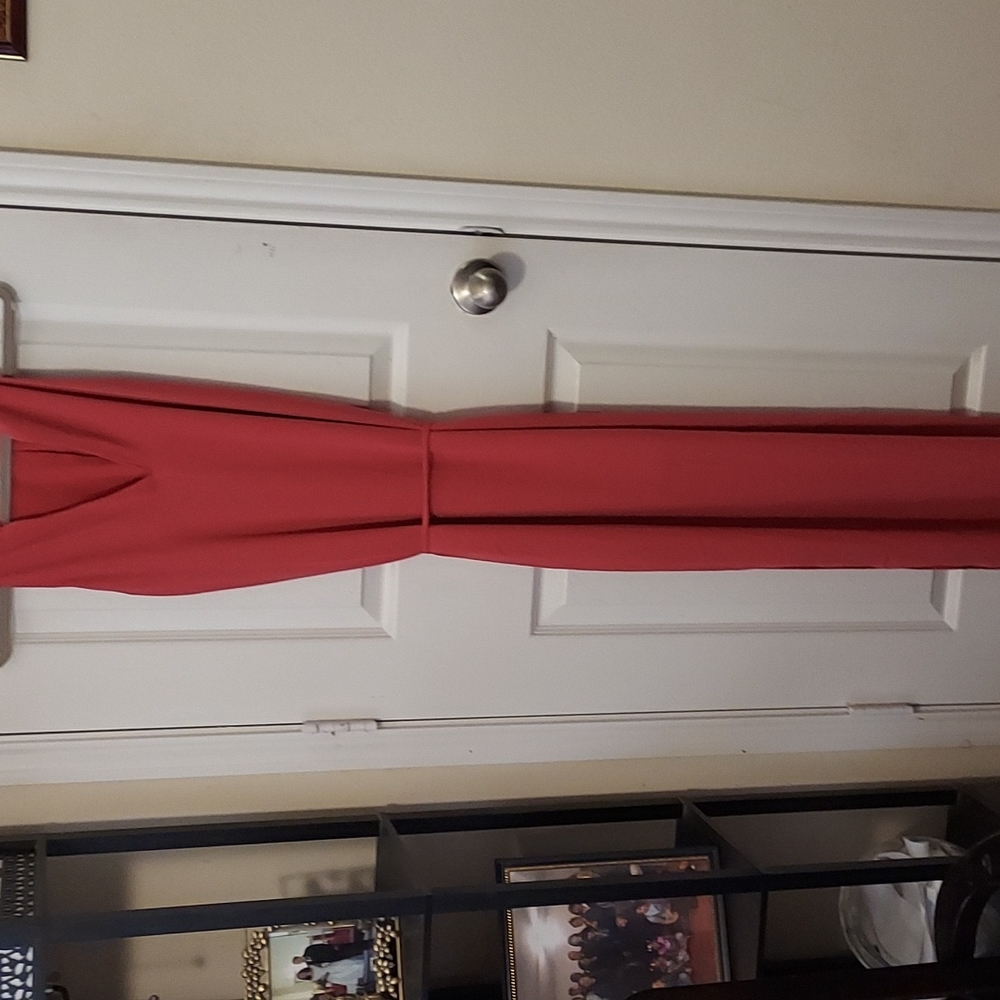 White House Black Market coral dress - Picture 3 of 7